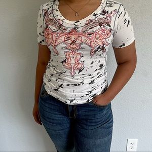 Roar Western Rhinestone Top